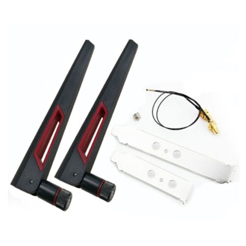 Câble Double Bande M.2 IPEX MHF4 U.Fl 2X8Dbi Vers Antenne WiFi en Queue de Cochon RP-SMA pour Carte AX210 AX200 9260 9560 NGFF