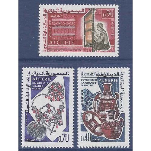 Timbre Collection Algérie N° Yvert Et Tellier 418/420 Neuf Sans Charnière