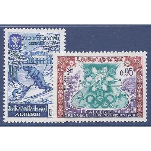 Timbre Collection Algérie N° Yvert Et Tellier 453/454 Neuf Sans Charnière