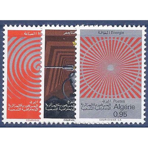 Timbre Collection Algérie N° Yvert Et Tellier 481/483 Neuf Sans Charnière