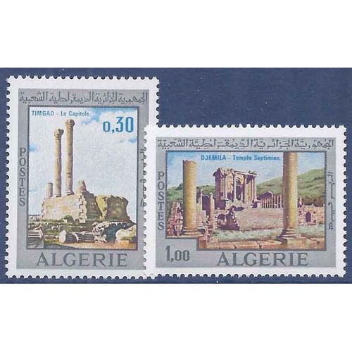 Timbre Collection Algérie N° Yvert Et Tellier 491/492 Neuf Sans Charnière