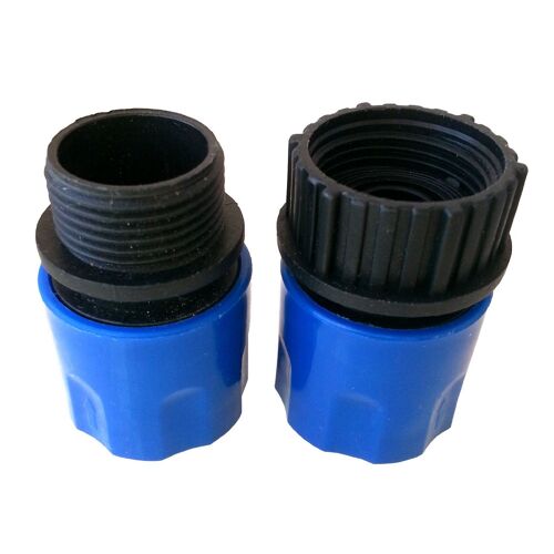 Adaptateurs raccord 3/4 a visser et rapide type Gardena pour tuyau arrosage extensible 