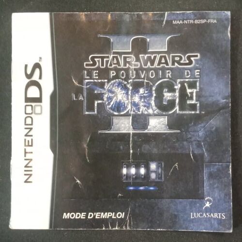 Star Wars Le Pouvoir De La Force - Notice Officielle - Nintendo Ds