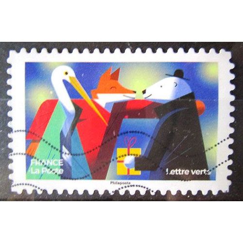 2022. Adh2217: Cigogne Renard Et Ours Blanc