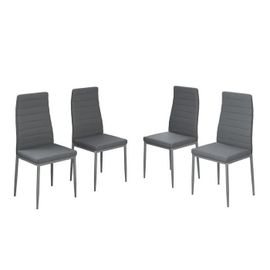 Vicco Chaise De Salle À Manger Grand, Gris, 42.5 X 48 Cm Lot De 4