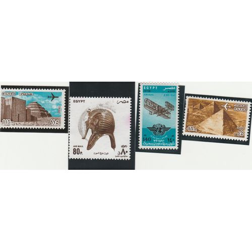 4 Timbres Neufs D'égypte - Poste Aérienne