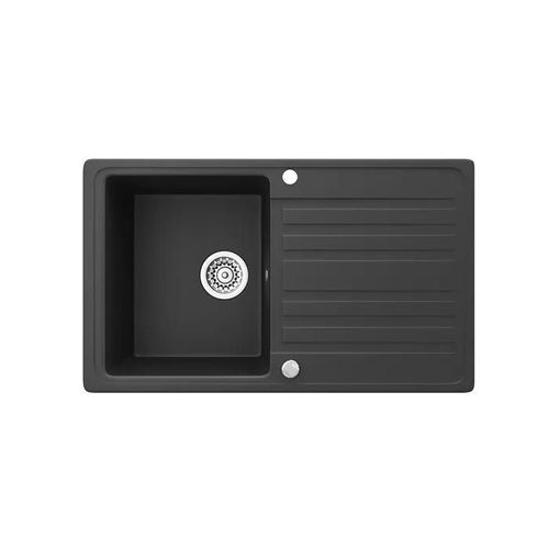 Bergström Évier En Granit 760x460 Mm Siphon Inclus Évier De Cuisine À Encastrer Réversible