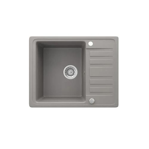 Bergström Évier En Granit 575 X 460 Mm Siphon Inclus Évier De Cuisine À Encastrer Réversible