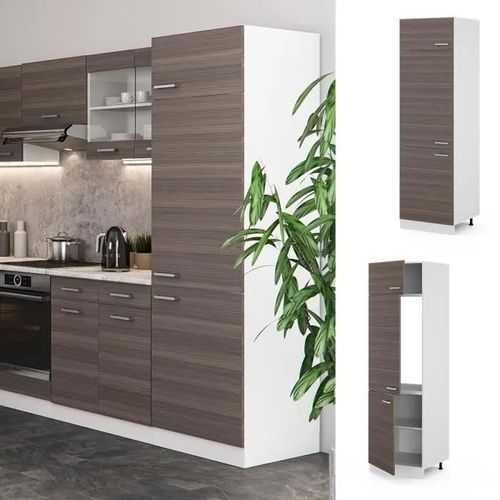 Meuble pour réfrigérateur VICCO R-Line Blanc/Gris noble 60 cm