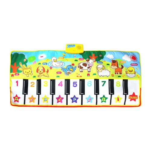 Tapis D'éveil Musical, 4 Modes Avec Voix D'animaux, Pour Enfant, Instrument De Musique, Jouets Éducatifs Précoces, Cadeau, Jeu De Piano Pour Bébés