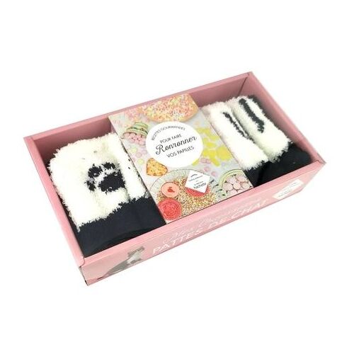 Coffret Mes Chaussettes Pattes De Chat - Avec 1 Paire De Chaussettes Chat Et 1 Livret De Recettes Gourmandes