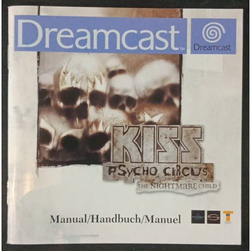 Kiss Psycho Circus The Nightmare Child - Notice Officielle - Dreamcast 