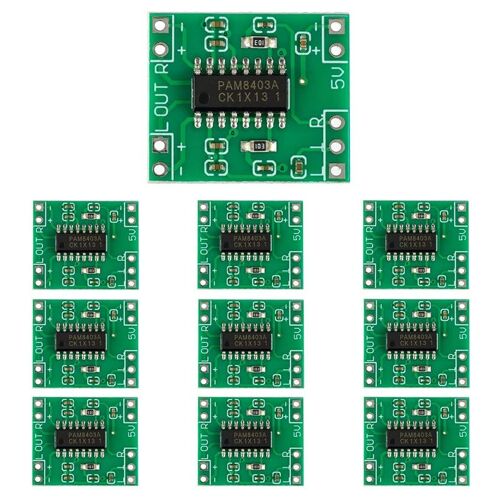 Panneau amplificateur de puissance numérique 2X3W classe D 2.5V à 5V, Module Super Mini, 10 pièces, PAM8403