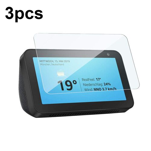 Protecteur D'écran Pour Amazon Echo Show 5, 3 Pièces, En Verre Trempé Hd, Film De Protection