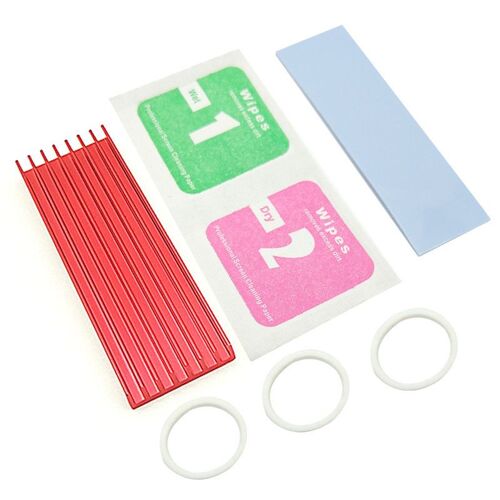 Dissipateurs thermiques de refroidissement en aluminium, épaisseur 3mm 6mm, pour M.2 NGFF SATA PCI-E NVcloser m2 SSD