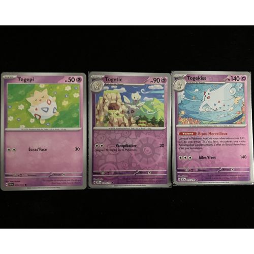Etincelles Déferlantes - Togepi (070) + Reverse Togetic (071) Et Togekiss (072/191)