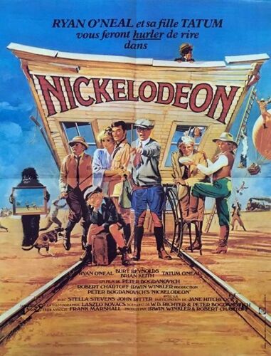 Nickelodeon - Affiche Originale De Cinéma - Format 60x80 Cm - Un Film De Peter Bogdanovich Avec Ryan O'neal, Burt Reynolds, Tatum O'neal, Brian Keith, Stella Stevens, Jane Hitchcock  - Année 1976