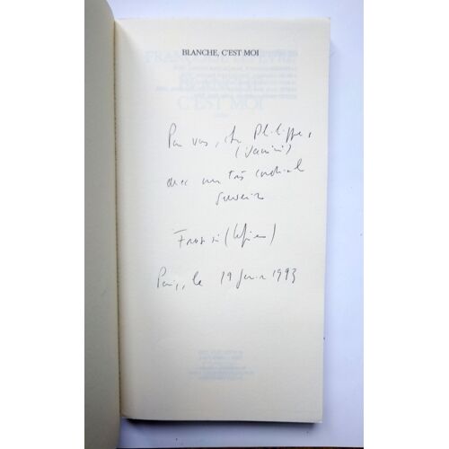 Françoise Lefèvre Blanche C'est Moi Avec Un Envoi Autographe Signé 1993 Actes Sud