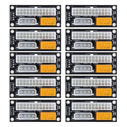 Synchroniseur de bloc PC à double alimentation PSU, adaptateur de minage, ad2psu ATX 24 broches à 4 broches Molex