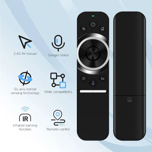 Télécommande sans fil 2.4 ghz, télécommande de télévision, télécommande à Six axes, volant, souris infrarouge, pour Android TV Box PC