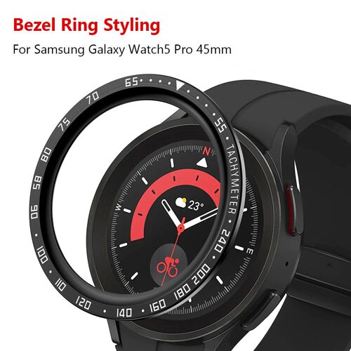Coque En Métal Pour Samsung Galaxy Watch 5 5 Pro 45 44mm, Bracelet De Sport Avec Adhésif