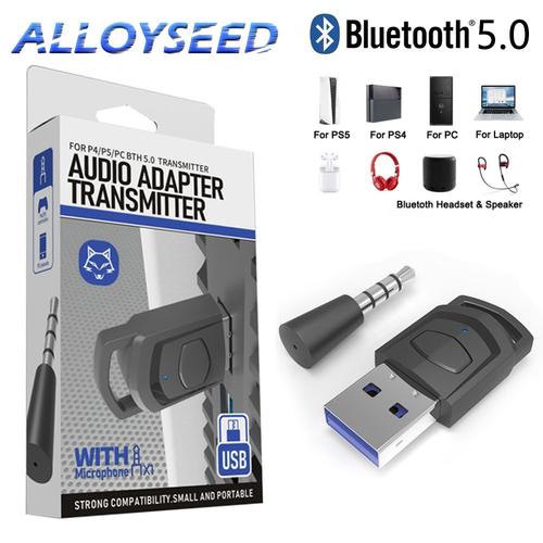 Adaptateur Audio Bluetooth 5.0 2 En 1, Adaptateur De Casque Sans Fil Pour Console De Jeu Ps5/Ps4, Récepteur De Casque Pc, Dongle Usb