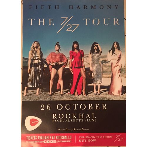 Fifth Harmony - The 7/27 Tour - Affiche / Poster Envoi En Tube - 60x80 Cm
