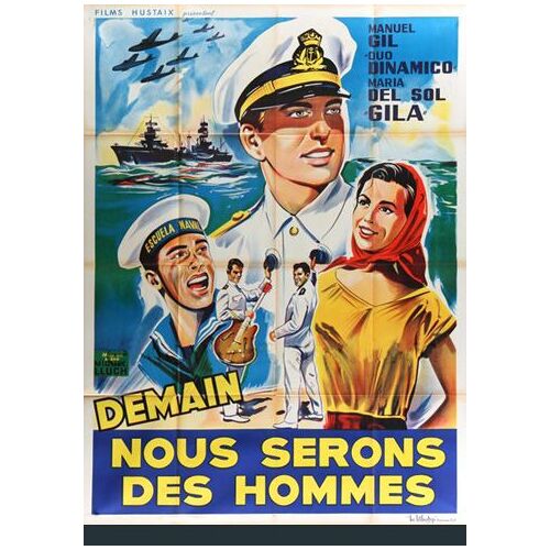 Demain Nous Serons Des Hommes - 1963 -  Ignacio-F. Iquino  Miguel Lluch   - Manuel Gil - Affiche Cinéma Originale - Envoi Plié - 116x158cm116x158cm