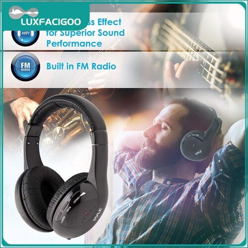 Casque de jeu d'ordinateur sans fil, radio FM, stéréo, écouteurs à dos ouvert pour PC, radio FM, téléphone de sauna, haute fidélité, maison, nouveau, 5 en 1