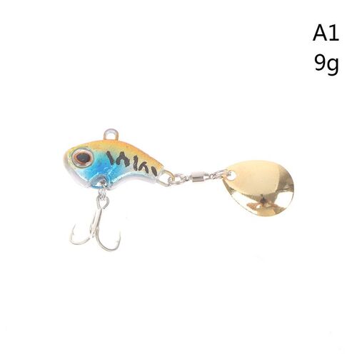 Appât Dur Rotatif En Métal Pour La Pêche, Leurre Pour Attraper Des Poissons Comme Les Brochets, Les Bars, Les Truites, Avec Triple Hameçon