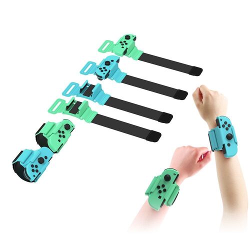 Mini Sangles De Contrôleur De Jeu Pour Adultes Et Enfants, Sangles De Jambe De Manette De Jeu Portables, Sangles De Poignet Réglables, Adaptateur De Manette De Jeu