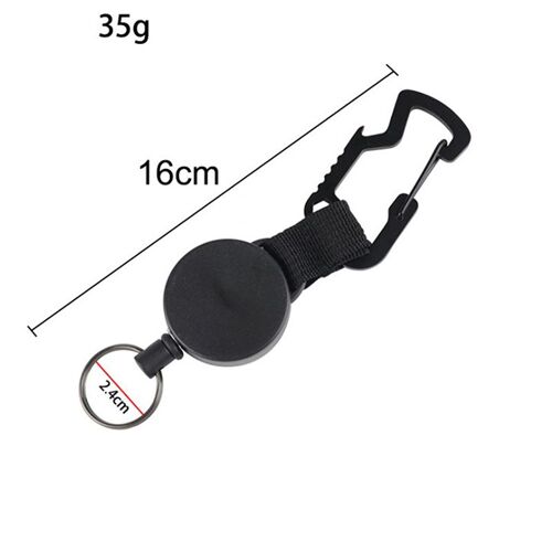 Ouvre-Bouteille Portable Clé Hexagonale Mousqueton De Voiture, Outil Edc Badge Rétractable 3 En 1 Cordon En Fil D'acier Tirer Porte-Clés