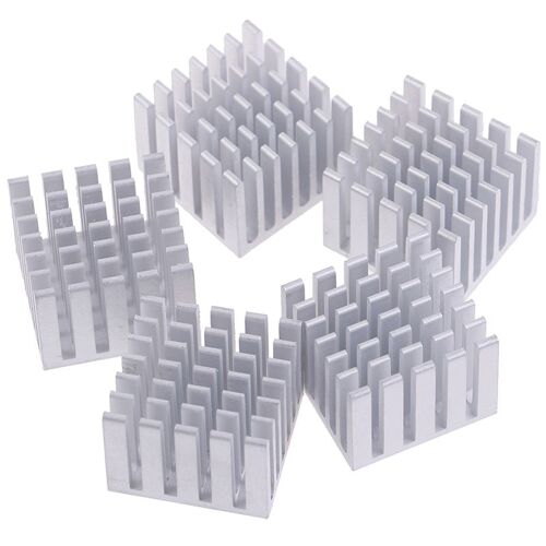 Dissipateur Thermique En Aluminium, 5 Pièces, 20x20x1, 5/10mm, Accessoires De Refroidissement, Cpu Gpu, Puce, Offre Spéciale