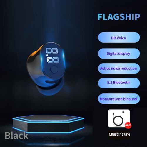 Écouteurs de musique intra-auriculaires à réduction de bruit, compatibles avec Huawei, Xiaomi, écouteurs de sport, mini casque d'affaires, téléphone de sauna, Q7