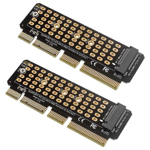 Adaptateur M.2 Nvme Vers Carte Pcie 4.0 Riser, Extension Pcie X16 X8 X4, Mkey, Prend En Charge Un Serveur 1u