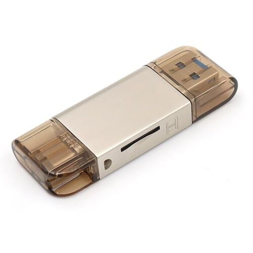 Lecteur De Cartes Nm Tf/Nm, Type C, Deux-En-Un En Alliage De Zinc, Interface Usb, Multi-Drive, Lettre, Pour Ordinateur