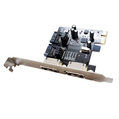 Carte Adaptateur Pcie Pci-Express Vers Sata3.0 Asm1061 Esata3.0 + Sata3.0, Prise En Charge De 6 Gb/S