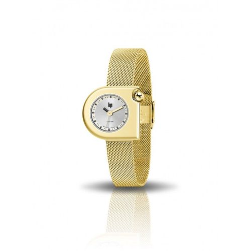 Lip Mach 2000 Mini Montre Femme Acier Doré Milanais 671168
