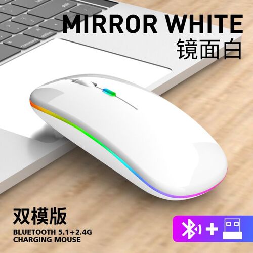 Double-mode 2.4G souris sans fil + 4.0 souris bluetooth pour Android Pingguo système ordinateur portable