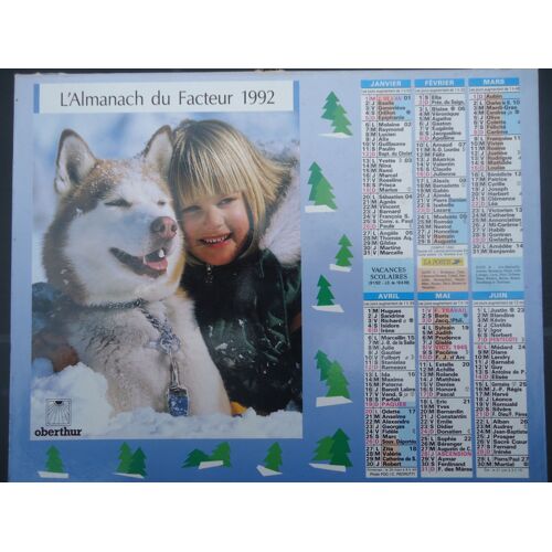 Almanach Du Facteur 1992