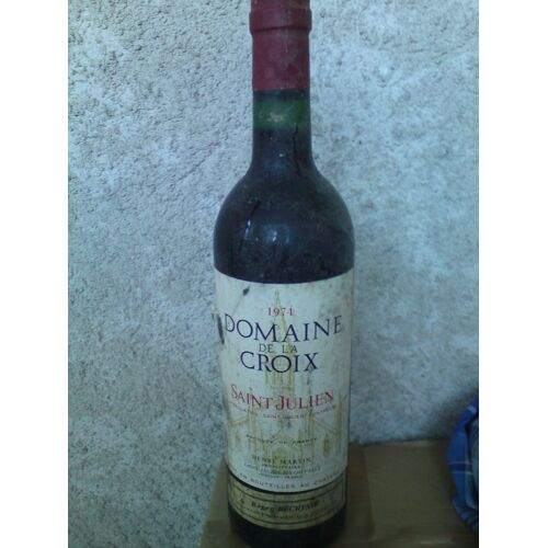 Bouteille De Vin Saint-Julien Domaine De La Croix - 1974