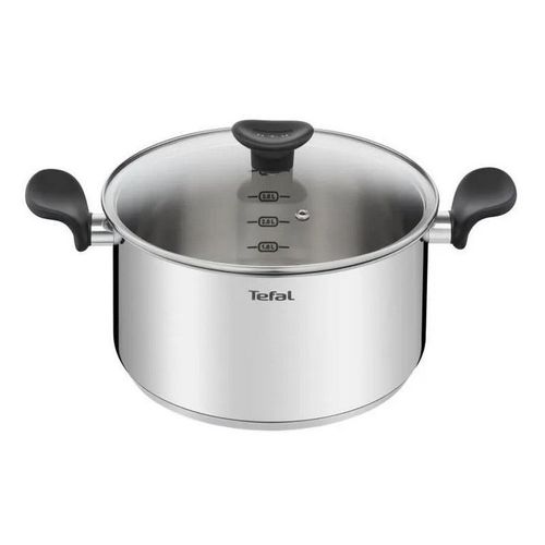 Tefal - Faitout Inox 24cm Avec Couvercle - E3084604