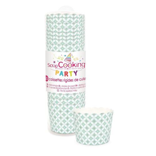 Caissettes De Cuisson Rigide Rosaces 25 P.