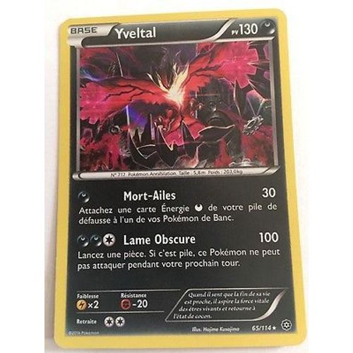 Pokémon - 65/114 - Yveltal - Xy - Offensive Vapeur - Holo Rare