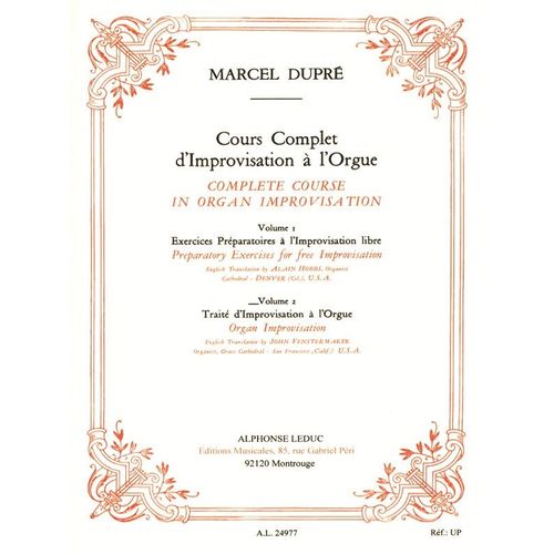 Complete Course In Organ Improvisation Volume 2 : Organ Improvisation