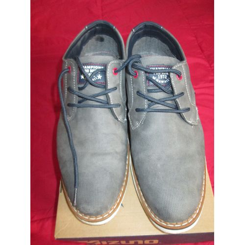 Chaussures De Ville Homme Bleu/Gris Denim Taille 42