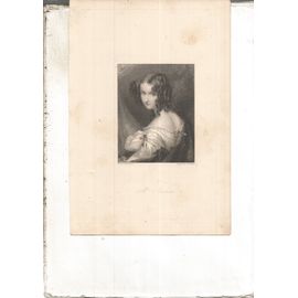 Gravure Anglaise Sur Acier Xixème. Portrait (En Buste) De Mrs Stanhope(Elizabeth-Rosamond Ward,1811-1880)Épouse De Robert-Henry Stanhope)
