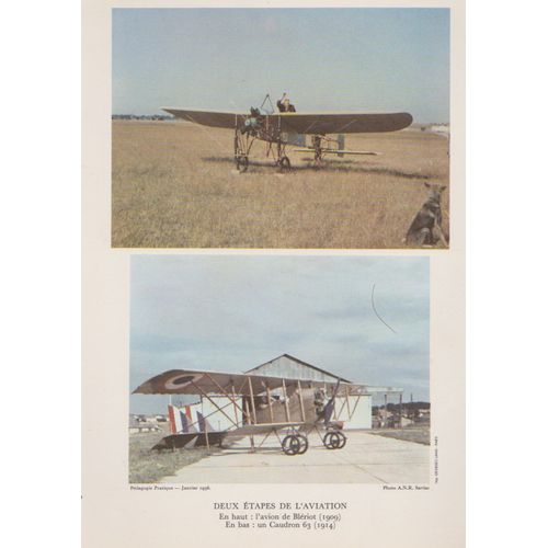 Avion De Blériot & Un Caudron 63 