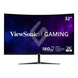 ViewSonic OMNI Gaming VX3218C-2K - Écran LED - jeux - incurvé - 32" (31.5" visualisable) - 2560 x 1440 QHD @ 180 Hz - VA - 250 cd/m² - 1 ms - 2xHDMI, DisplayPort - haut-parleurs