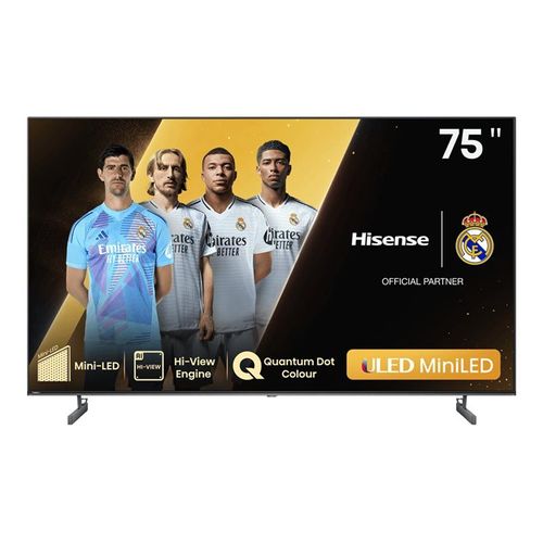 Hisense 75U6NQ - 75" U6NQ Series TV LCD rétro-éclairée par LED - ULED Mini LED - Smart TV - VIDAA - 4K UHD (2160p) 3840 x 2160 - HDR - Quantum Dot, Mini-LED - noir, gris foncé